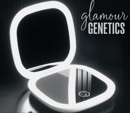 Double-Sided Foldable LED Light Cosmetic Mirror